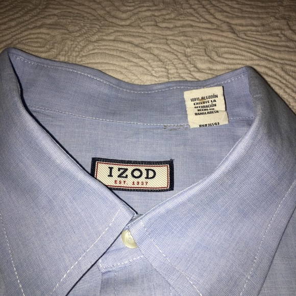 Izod Other - Beautiful blue dress Izod cotton shirt, XL